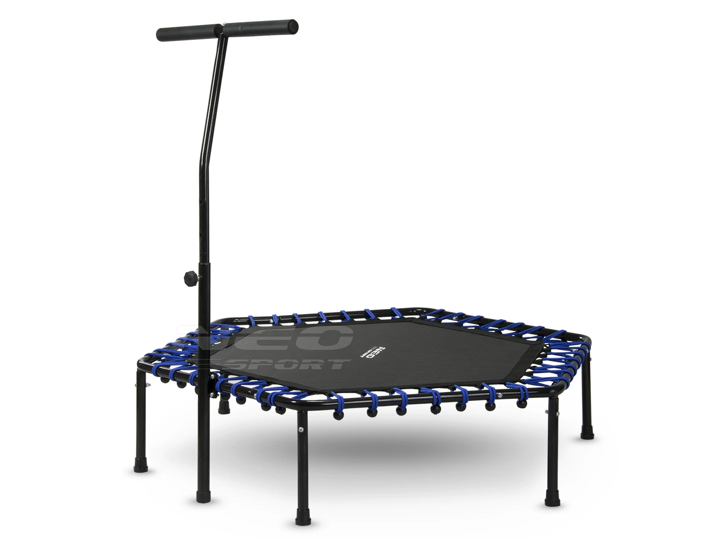 Trampolina fitness 127cm sześciokątna z uchwytem Neo-Sport