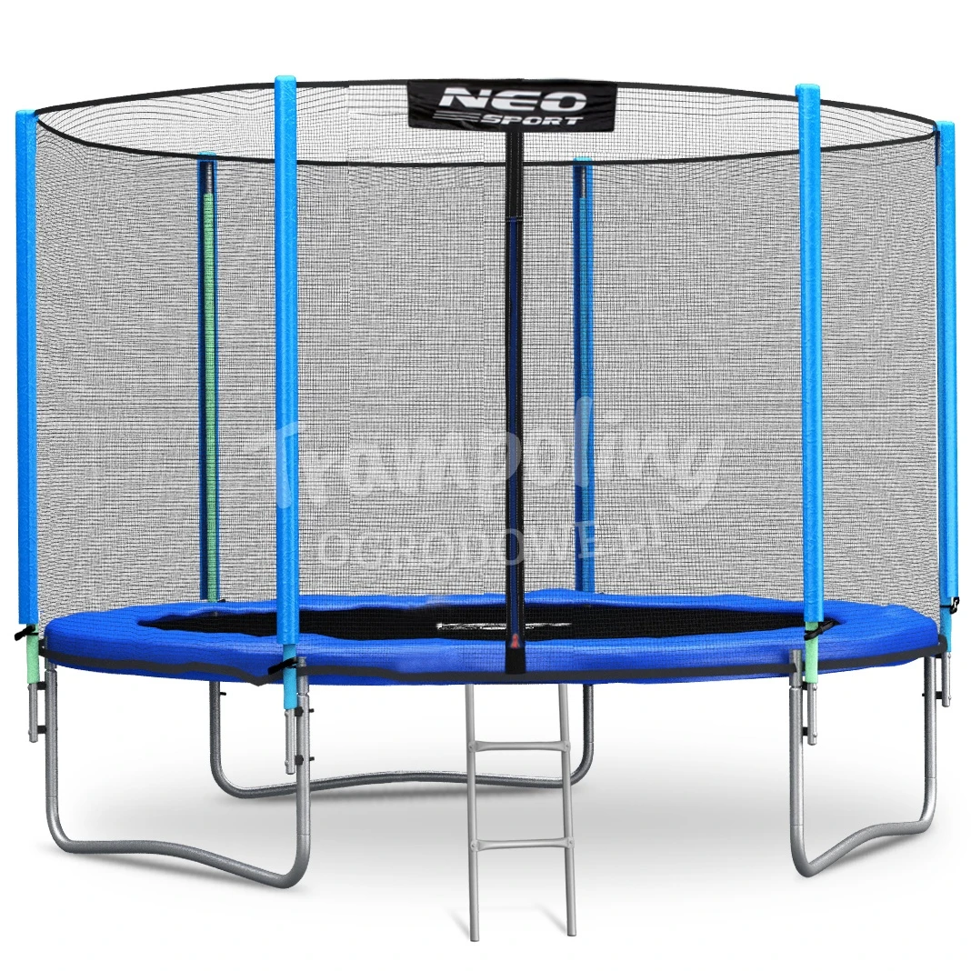 Trampolina ogrodowa 10ft/312cm z siatką zewnętrzną i drabinką Neo-Sport