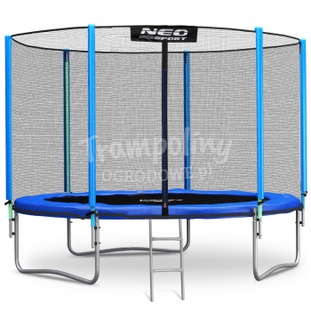 Trampolina ogrodowa 10ft/312cm z siatką zewnętrzną i drabinką Neo-Sport