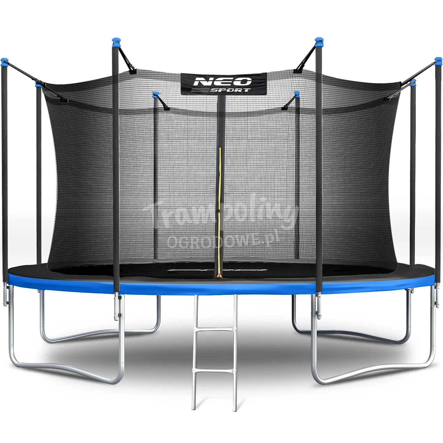 Trampolina ogrodowa 12ft/374cm z siatką wewnętrzną i drabinką Neo-Sport