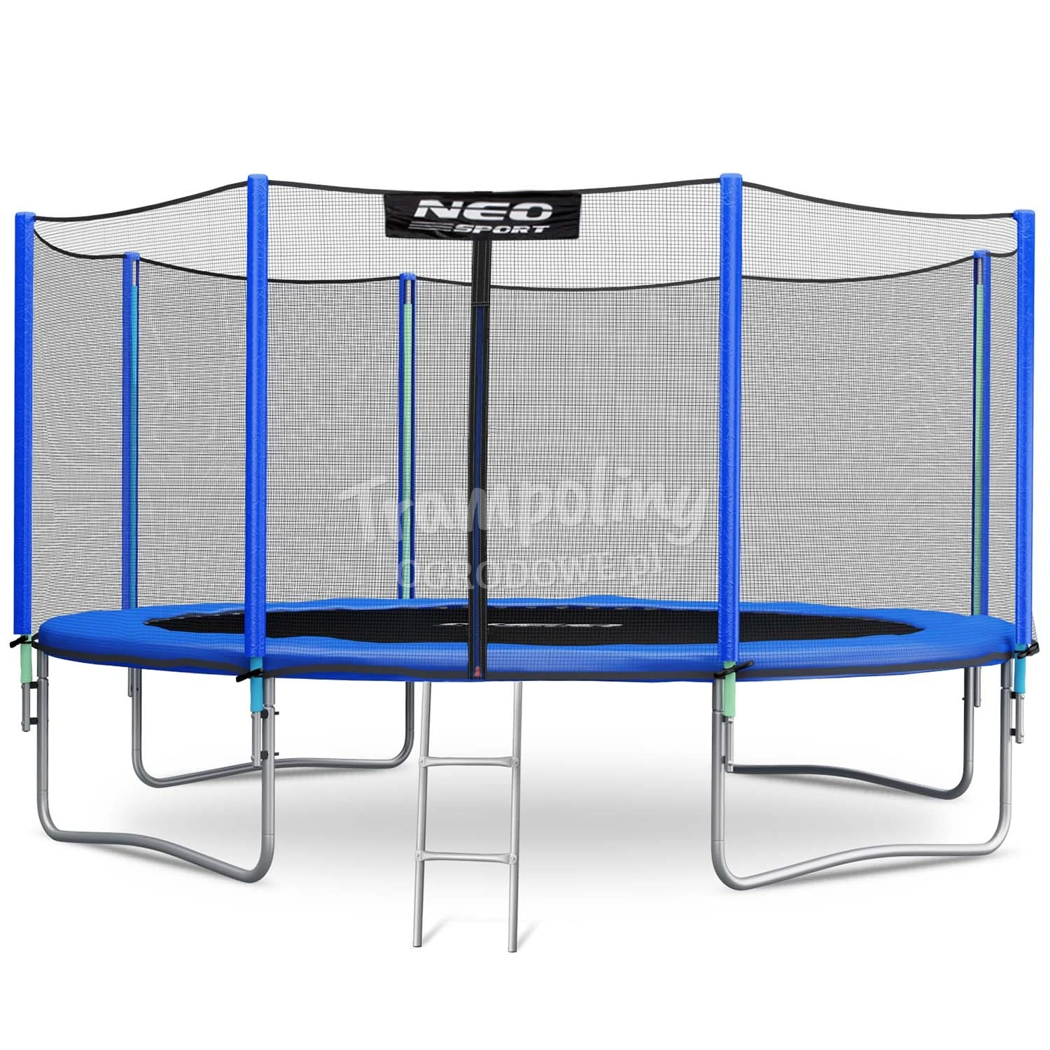 Trampolina ogrodowa 14ft/435cm z siatką zewnętrzną i drabinką Neo-Sport