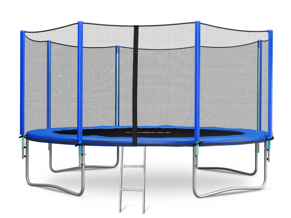 Trampolina ogrodowa 15ft/465cm z siatką zewnętrzną i drabinką Neo-Sport