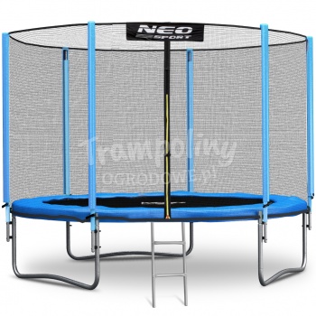 Trampolina ogrodowa 8ft/252cm z siatką zewnętrzną i drabinką Neo-Sport