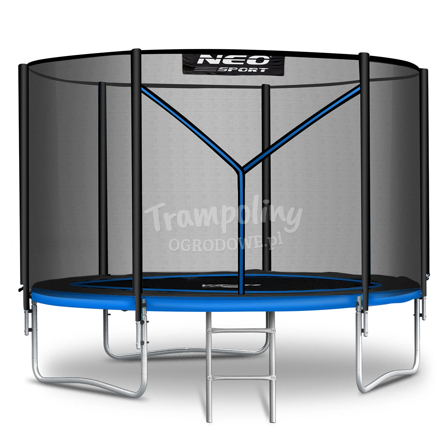 Trampolina ogrodowa 8ft/252cm z siatką zewnętrzną i drabinką Neo-Sport