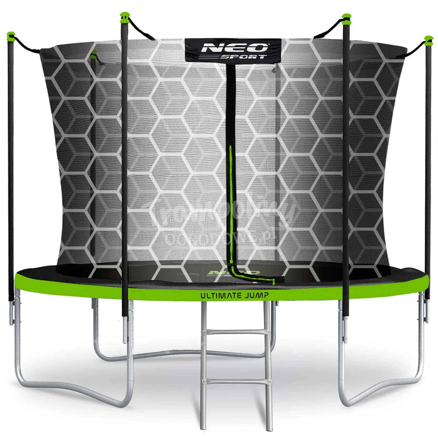 Trampolina ogrodowa 8ft/252cm z siatką wewnętrzną i drabinką Neo-Sport