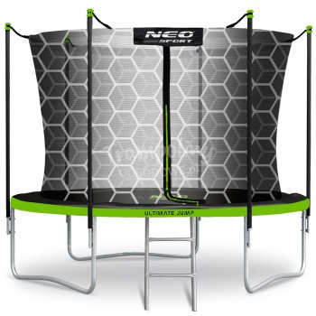 Trampolina ogrodowa 8ft/252cm z siatką wewnętrzną i drabinką Neo-Sport