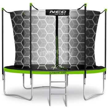 Trampolina ogrodowa 8ft/252cm z siatką wewnętrzną i drabinką Neo-Sport