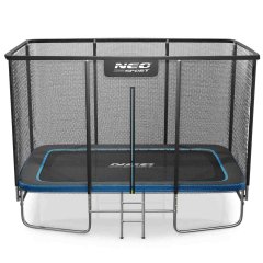  Trampolina ogrodowa prostokątna 12x8ft/366x244cm z siatką zewnętrzną i drabinką Neo-Sport