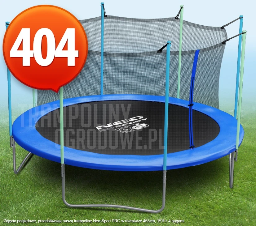 Trampolina ogrodowa z siatką Neo-Sport PRO - 404 CM - 13 FT