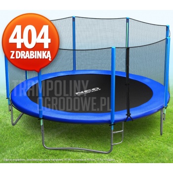Trampolina Ogrodowa z siatką i drabinką Neo-Sport - 404 CM - 13 FT
