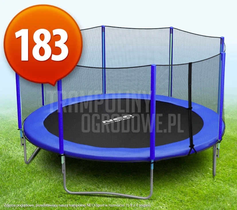 Trampolina Ogrodowa z Siatką - 183 CM - 6 FT