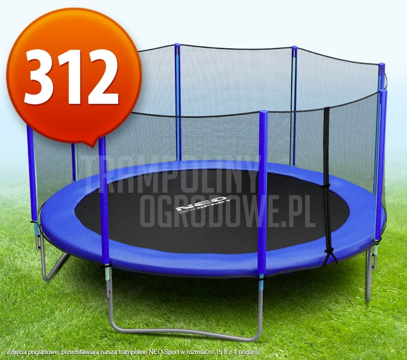 Trampolina Ogrodowa z Siatką - 312 CM - 10 FT