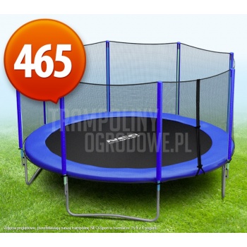 Trampolina Ogrodowa z Siatką - 465 CM - 15 FT