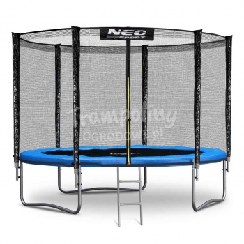 Trampolina ogrodowa 8ft/252cm z siatką zewnętrzną i drabinką Neo-Sport